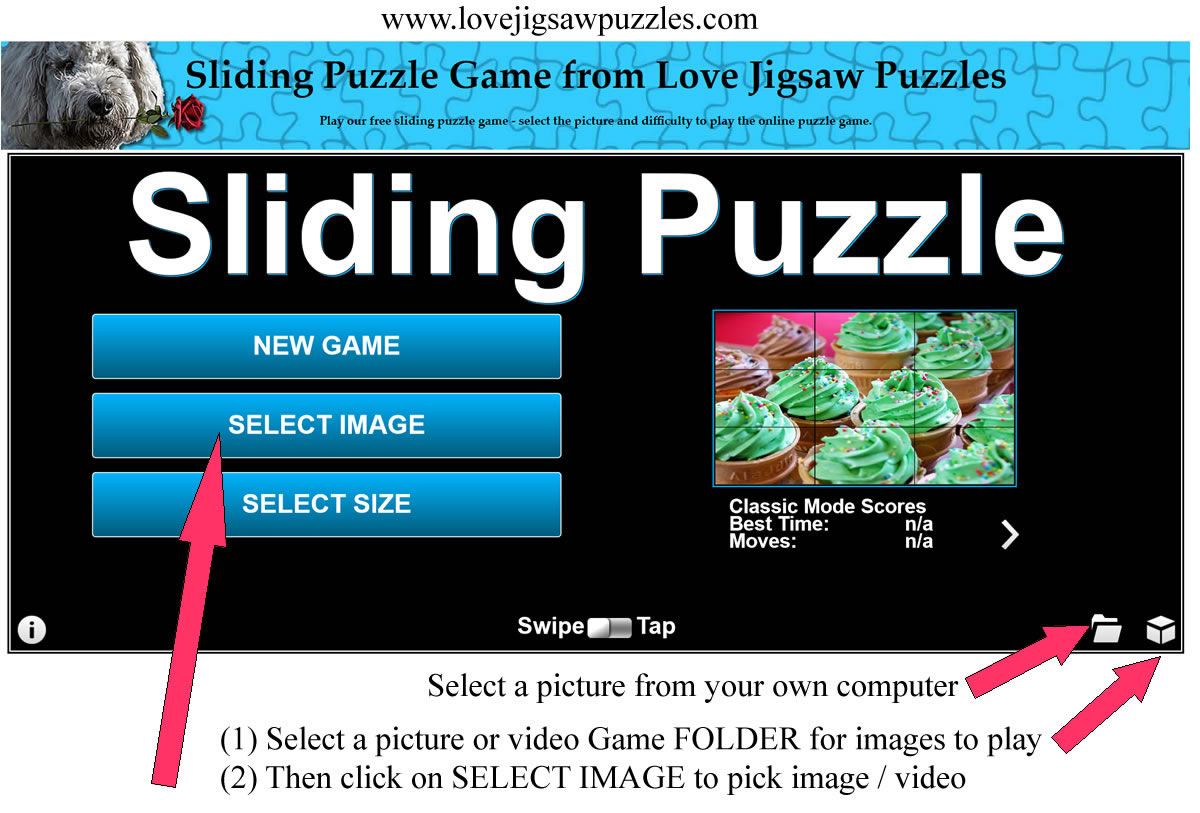 Sliding Puzzle Instructions